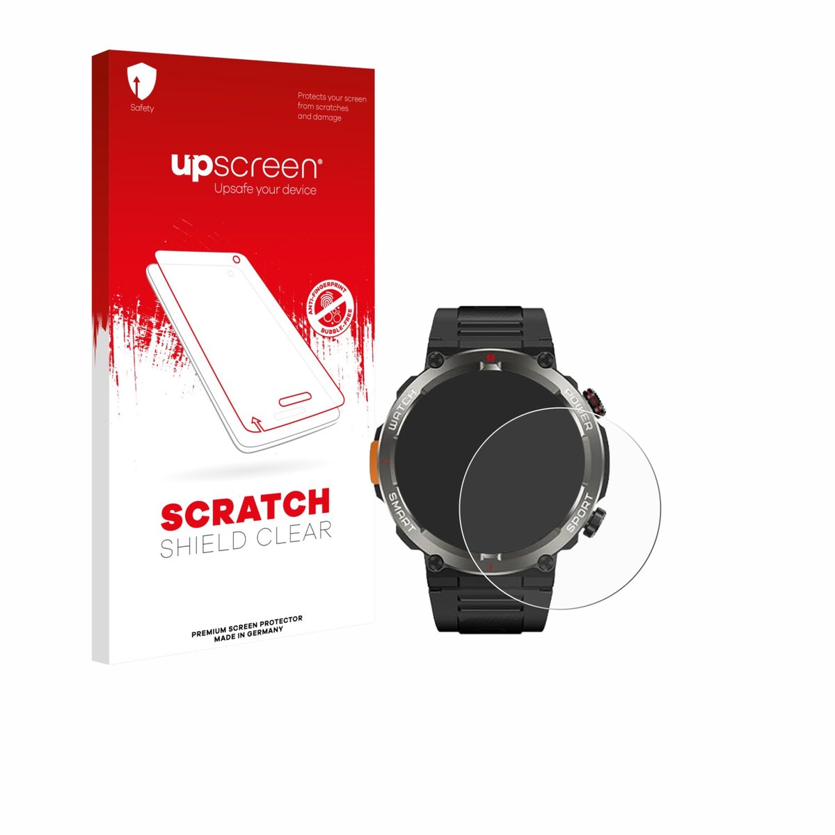 upscreen - Screenprotector voor Yxtel W50Pro 1.45" - Folie Beschermfolie transparant