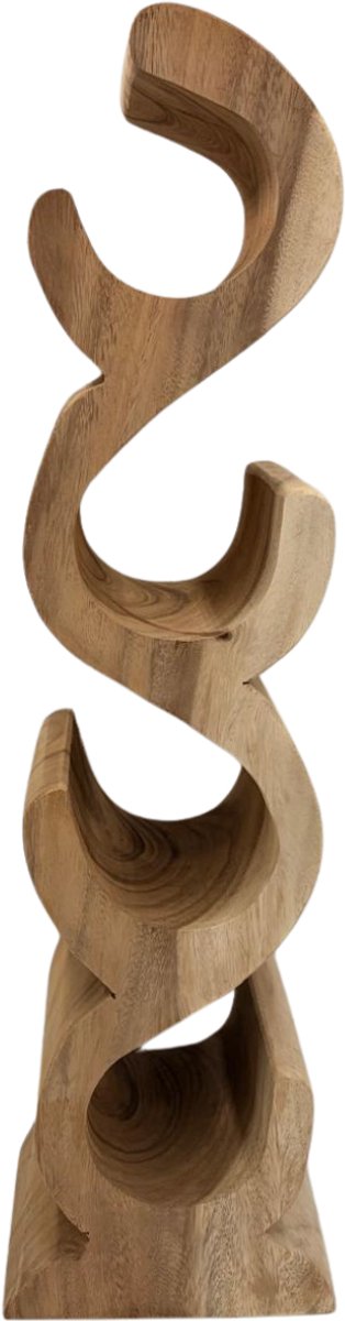 Wijnrek 4 flessen naturel 70 x 18 x 16 cm bruin Suarhout Indonesië | 275286 | Home Sweet Home | Stoer & Sober Woonstijl