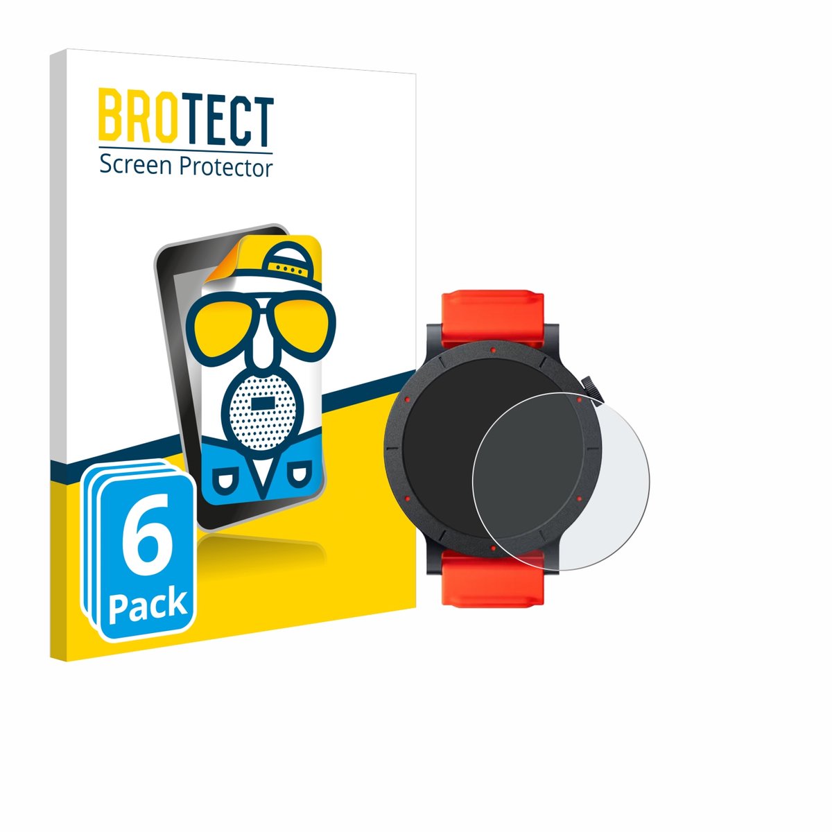 BROTECT - Screenprotector voor Nothing CMF Watch 3 Pro - Folie Beschermfolie matte 6 Stuks