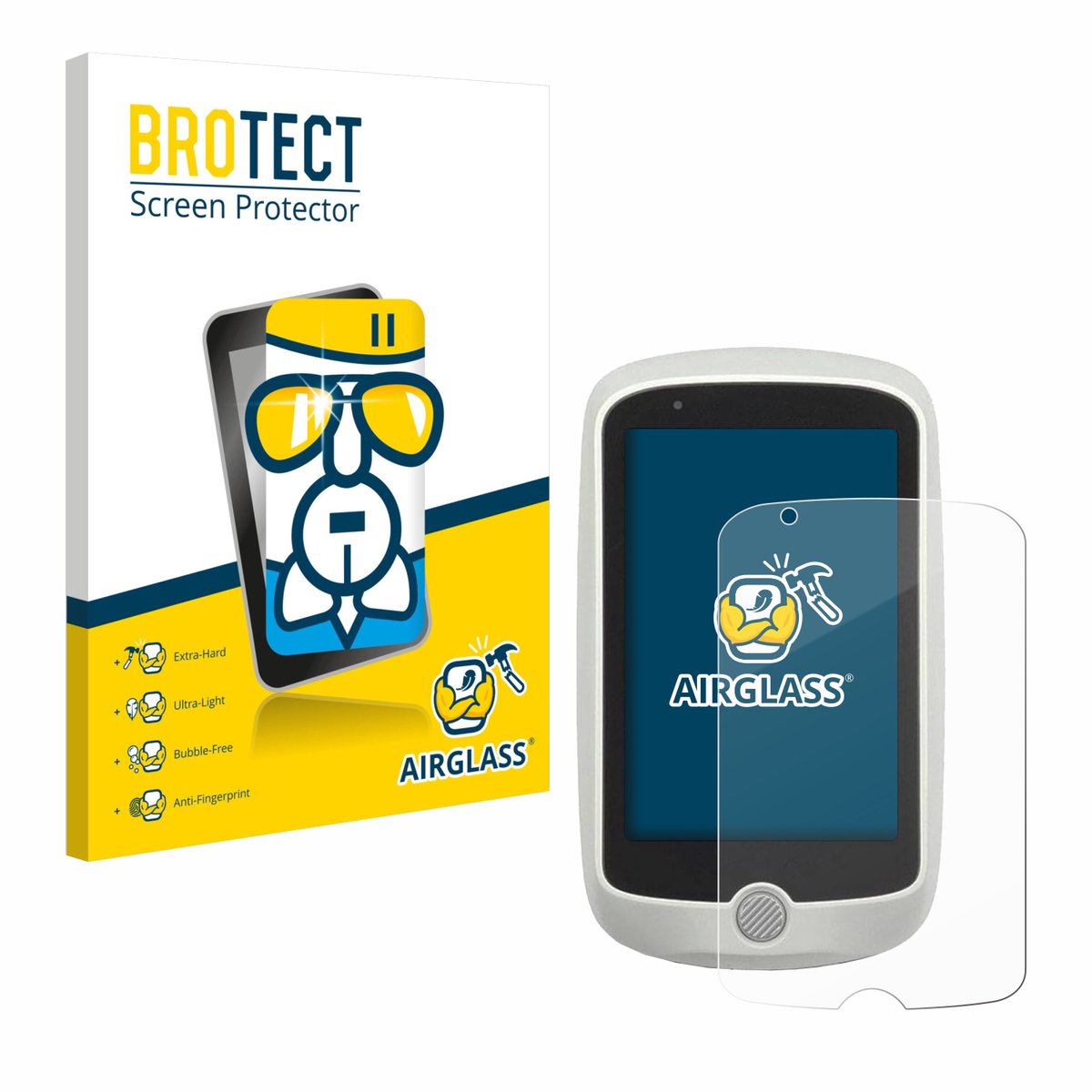 Screenprotector voor Mio Cyclo 215 HC Beschermglas transparant