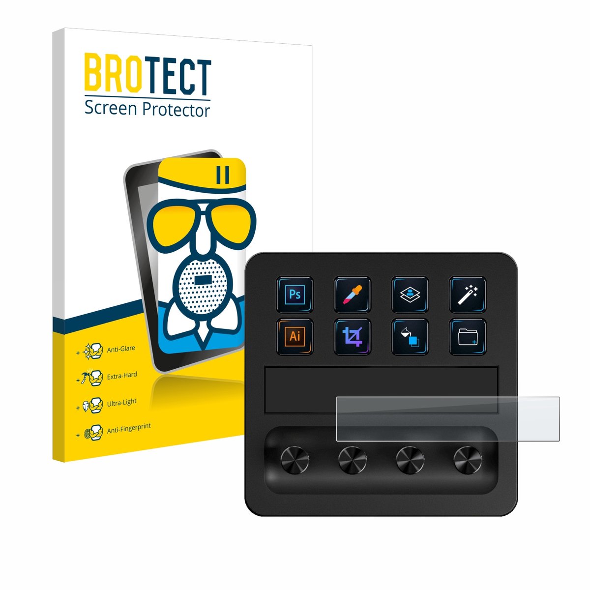 BROTECT - Screenprotector voor Elgato Stream Deck + - Folie Beschermfolie Beschermglas matte