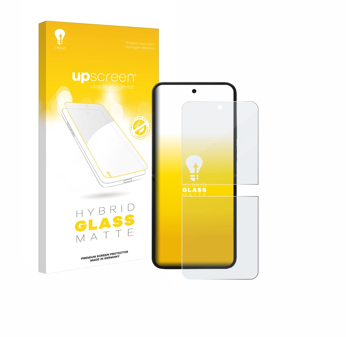 upscreen - Screenprotector voor Xiaomi MIX Flip 2 - Folie Beschermfolie Beschermglas matte