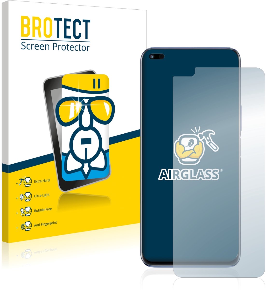 Screenprotector voor Huawei Nova 8i Beschermglas transparant