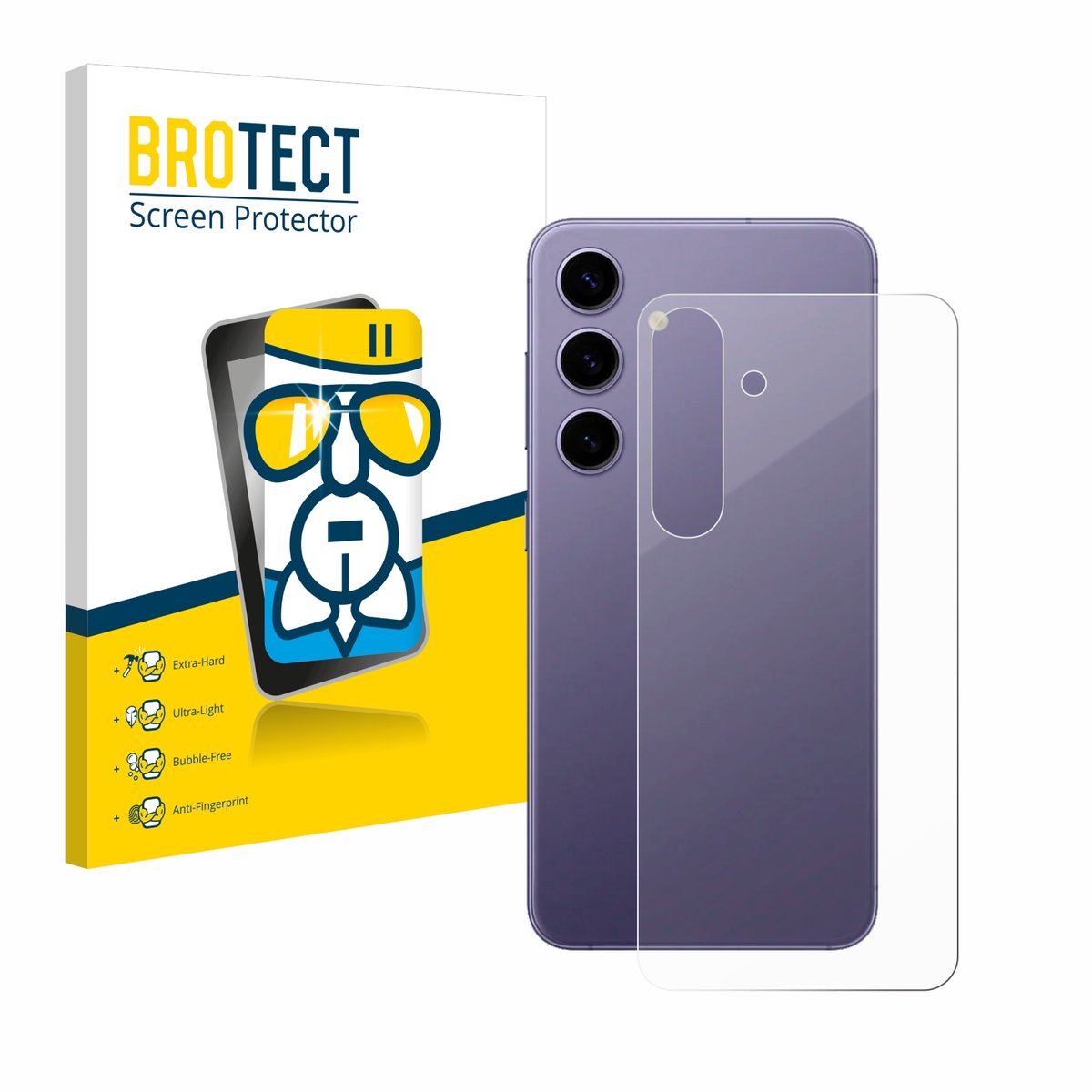 Screenprotector voor Samsung Galaxy S24 (Achterkant) Beschermglas transparant