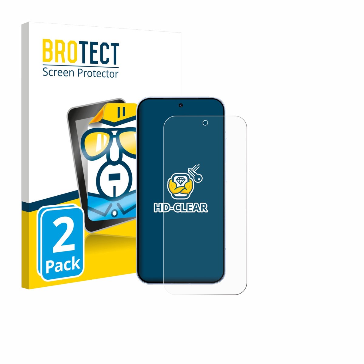 BROTECT - Screenprotector voor Oppo Reno 15 - Folie Beschermfolie transparant 2 Stuks