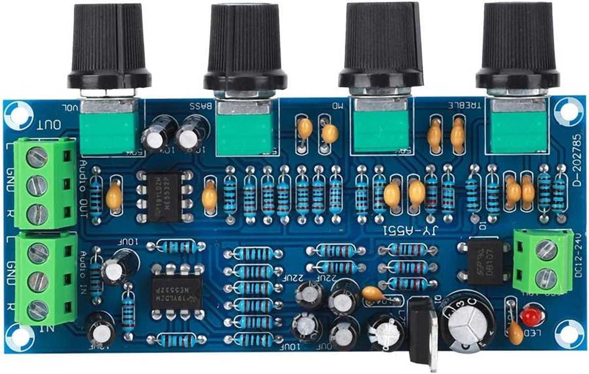 HiFi Voorversterker Tone Control Board met NE5532 voor Volumeregeling