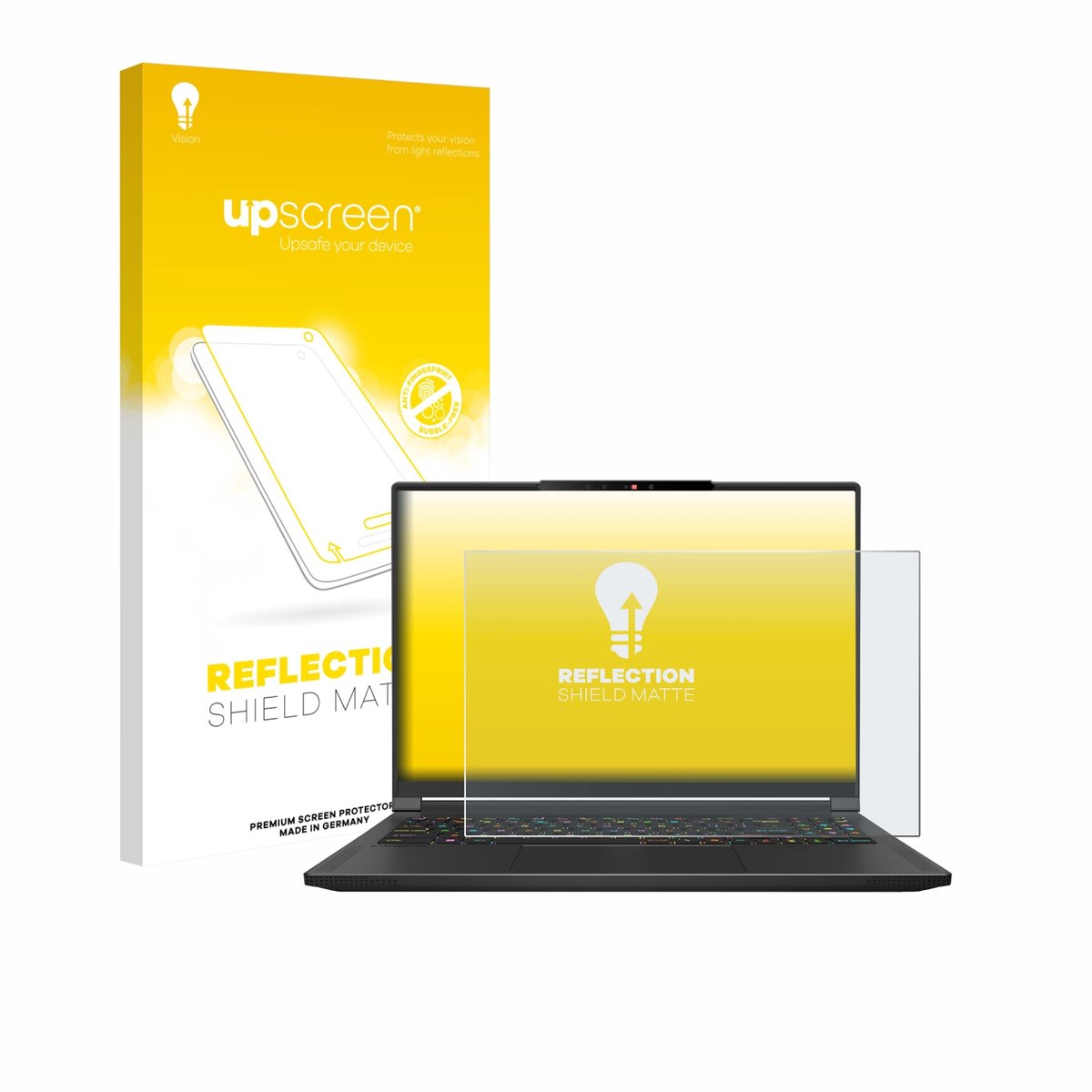 upscreen - Screenprotector voor MSI Stealth A16 AI+ - Folie Beschermfolie anti glare matte