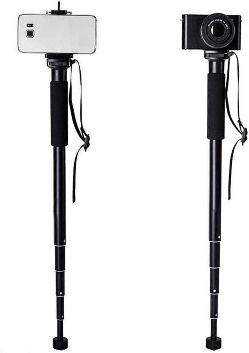 Intrekbare Camera Stand Stabilizer van Aluminium voor Fotografie met DSLR en DV - Verstelbare Mono Pod met Statiefoptie