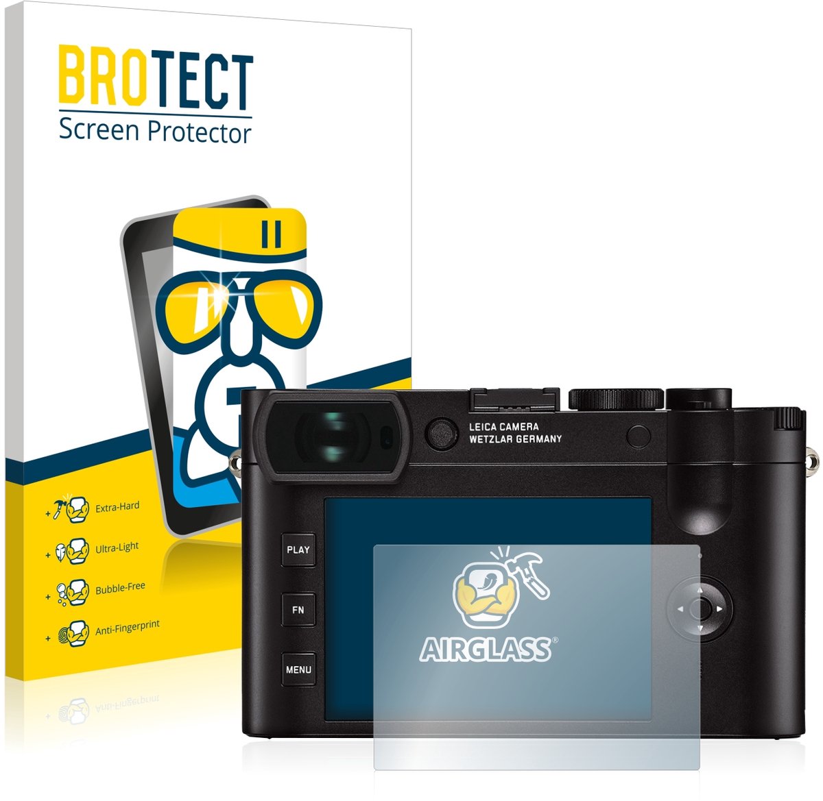 Screenprotector voor Leica Q2 Beschermglas transparant