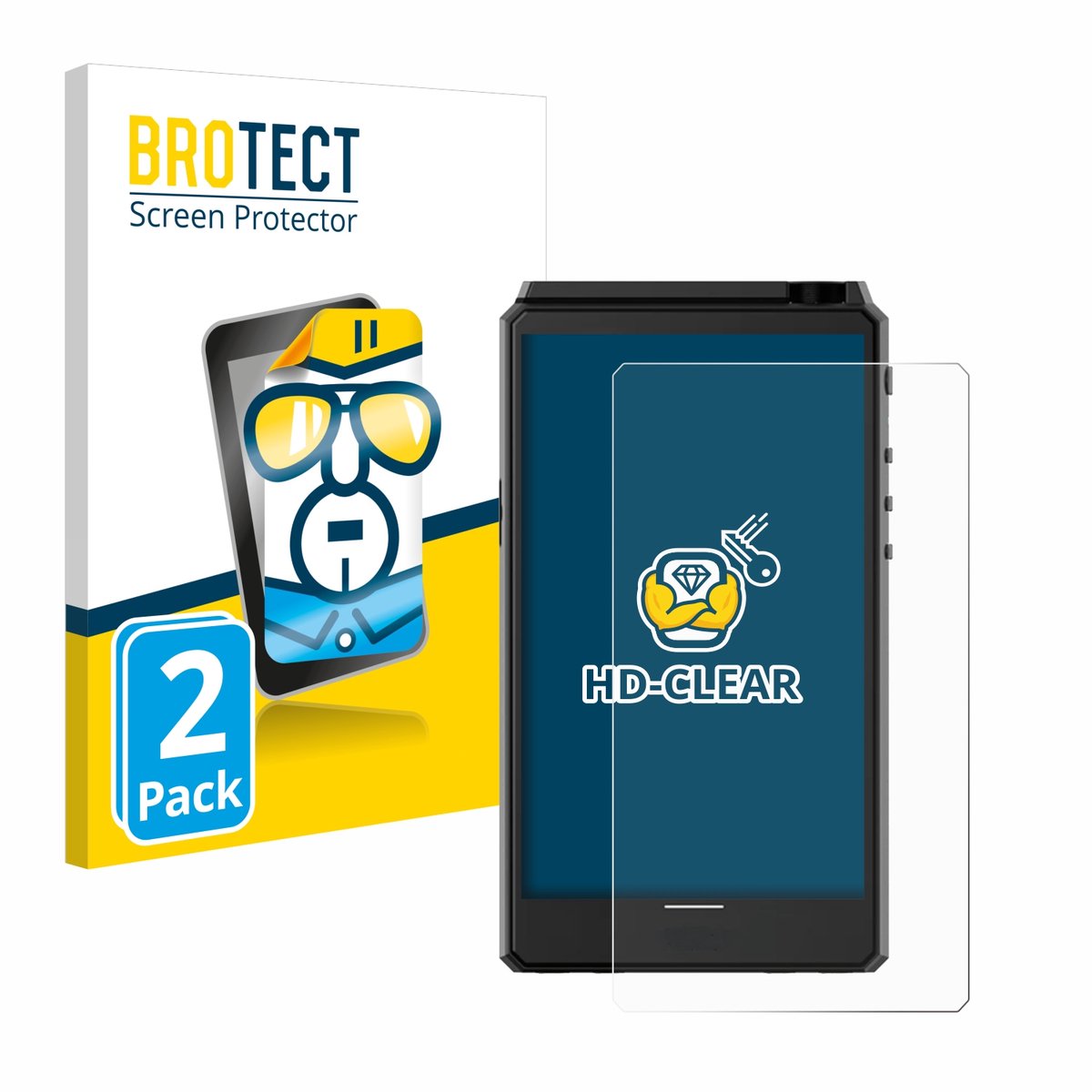 BROTECT - Screenprotector voor Hiby R6 III - Folie Beschermfolie transparant 2 Stuks