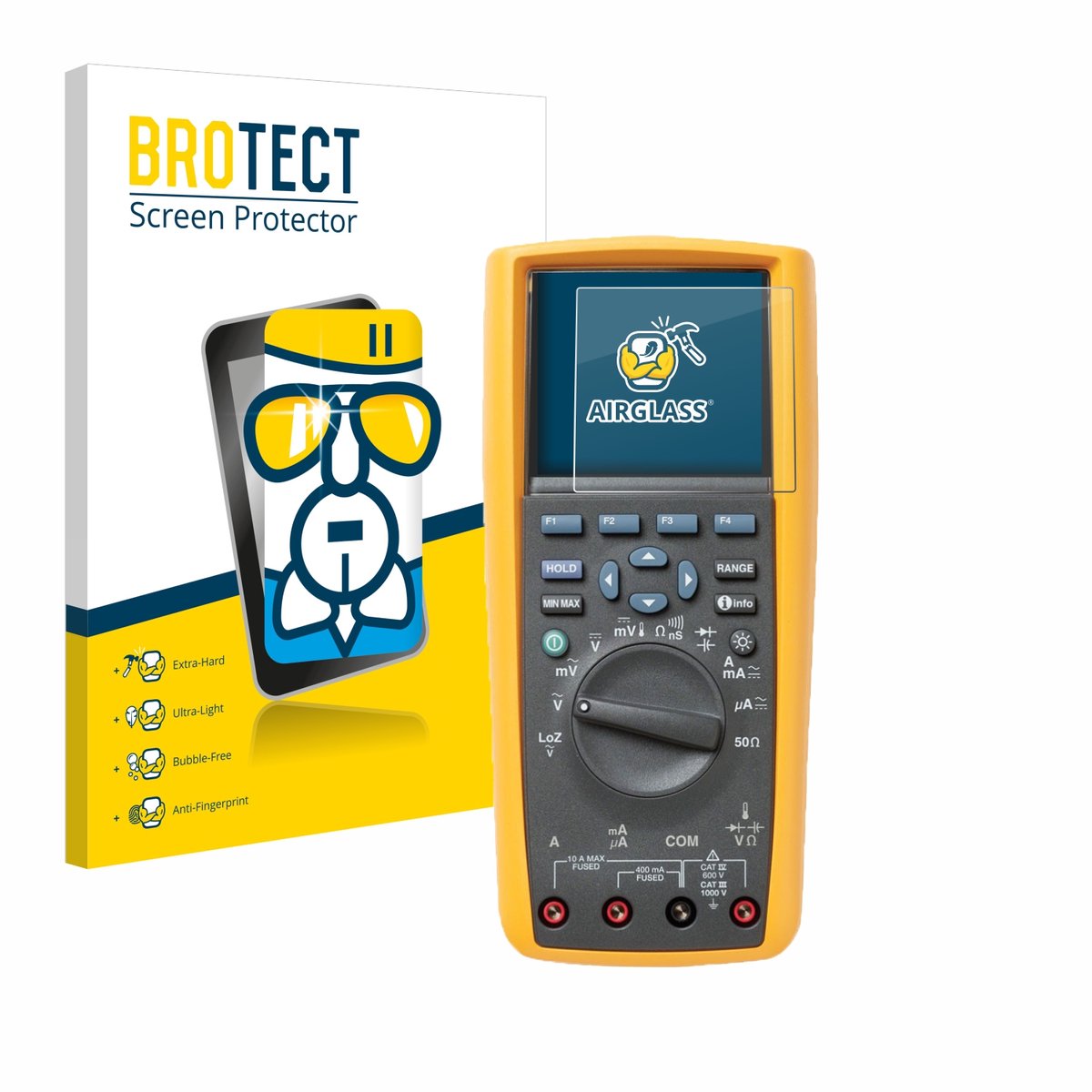 Screenprotector voor Fluke MultiMeter 289 Beschermglas transparant