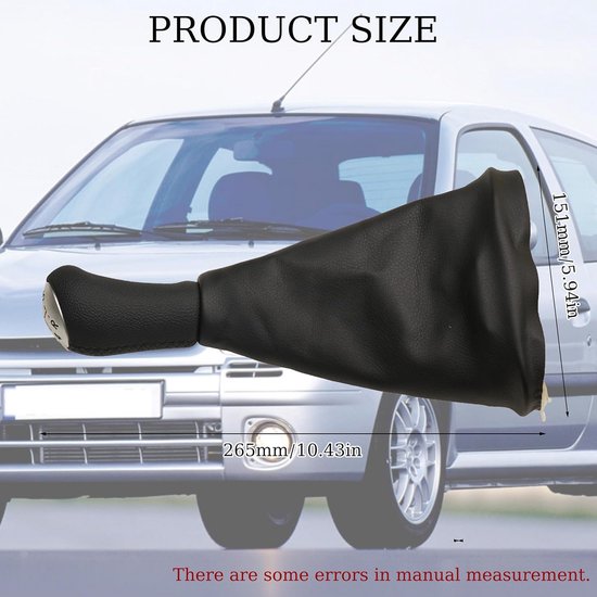 5-Versnellingspookknop met Manchet voor Clio 2, Clio 3, Megane 2, Scenic 2 en Kangoo — afbeelding 2