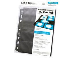 Ultimate Guard 14-Pocket Supreme Compact Pages Standard + Mini American (10) - Black