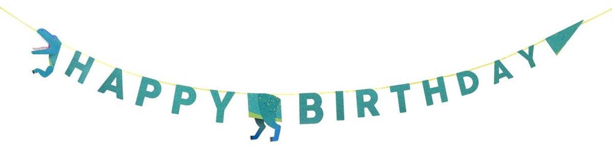 Slingers - Dinosaurus Happy Birthday Garland