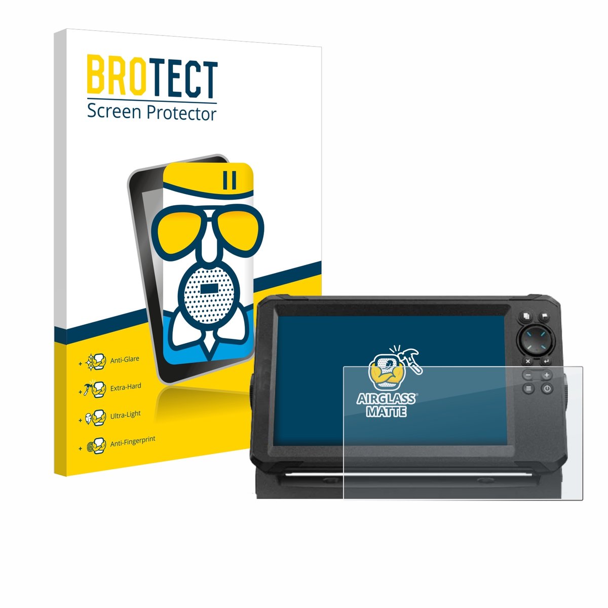 BROTECT - Screenprotector voor Lowrance Eagle 9 - Folie Beschermfolie Beschermglas matte