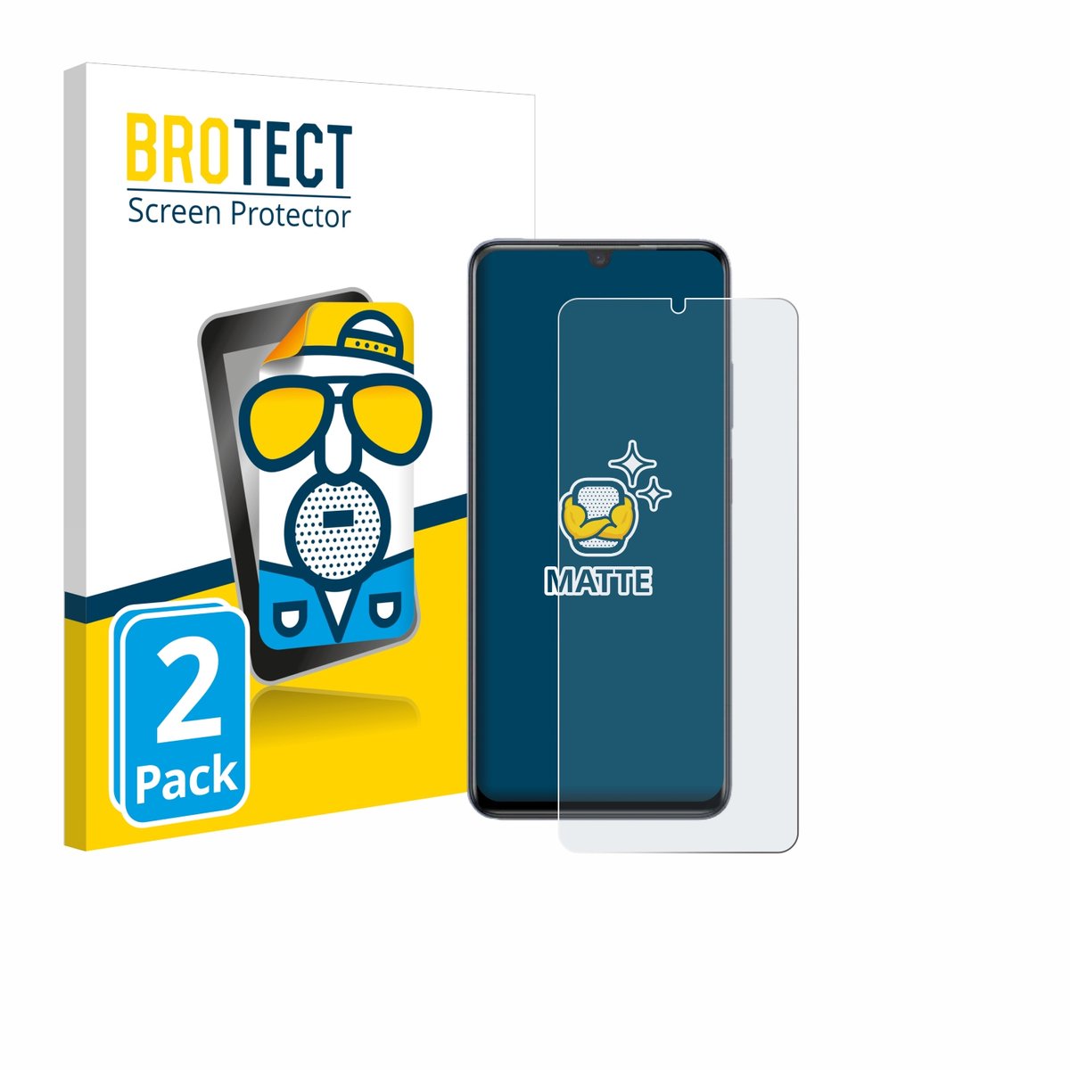 BROTECT - Screenprotector voor ZTE Blade V70 Max - Folie Beschermfolie matte 2 Stuks