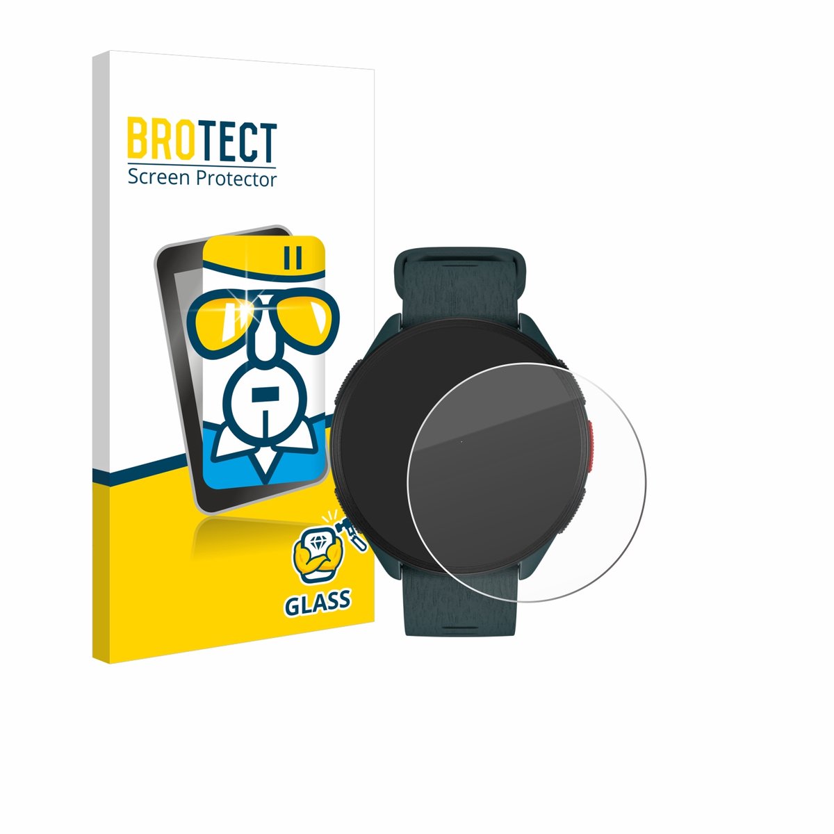 BROTECT - Glas Screenprotector voor Polar Pacer - Gehard Beschermglas 9H