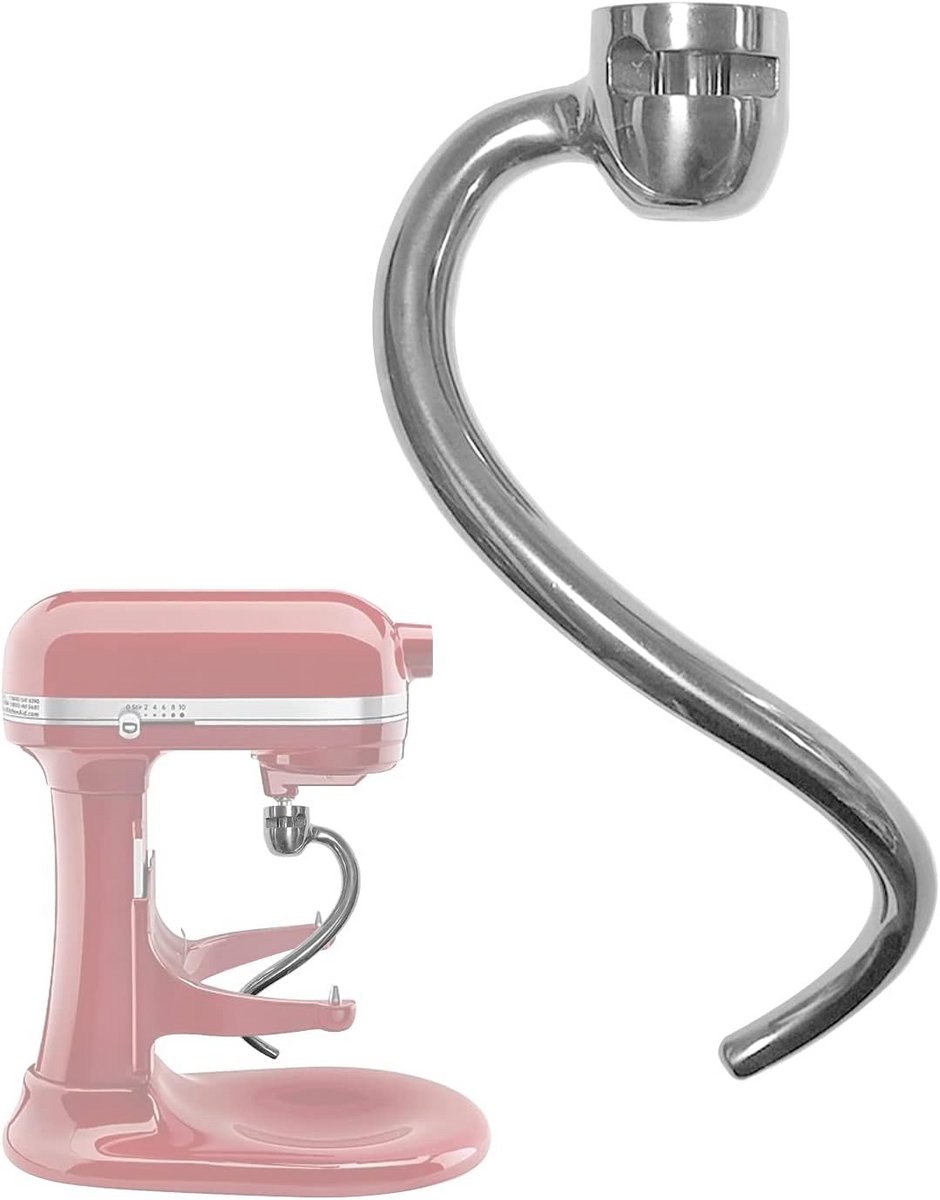 Roestvrijstalen spiraalkneedhaak 5/6 liter - vaatwasmachinebestendig