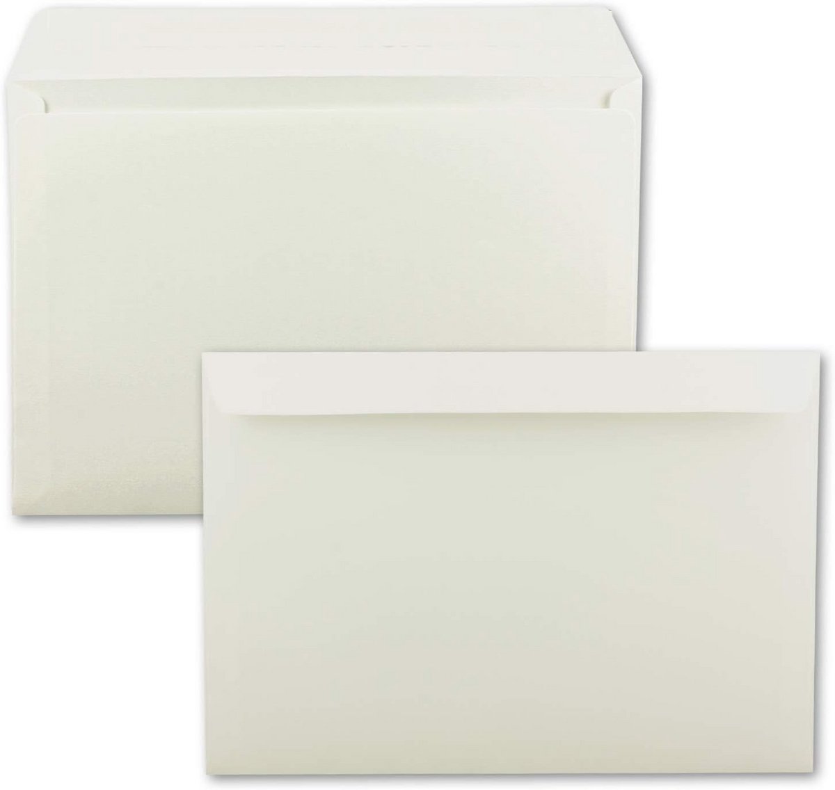 XXL enveloppen DIN C4 22,9 x 32,4 cm - natuurlijk wit - zelfklevend, zonder venster - geschikt voor A4 papier