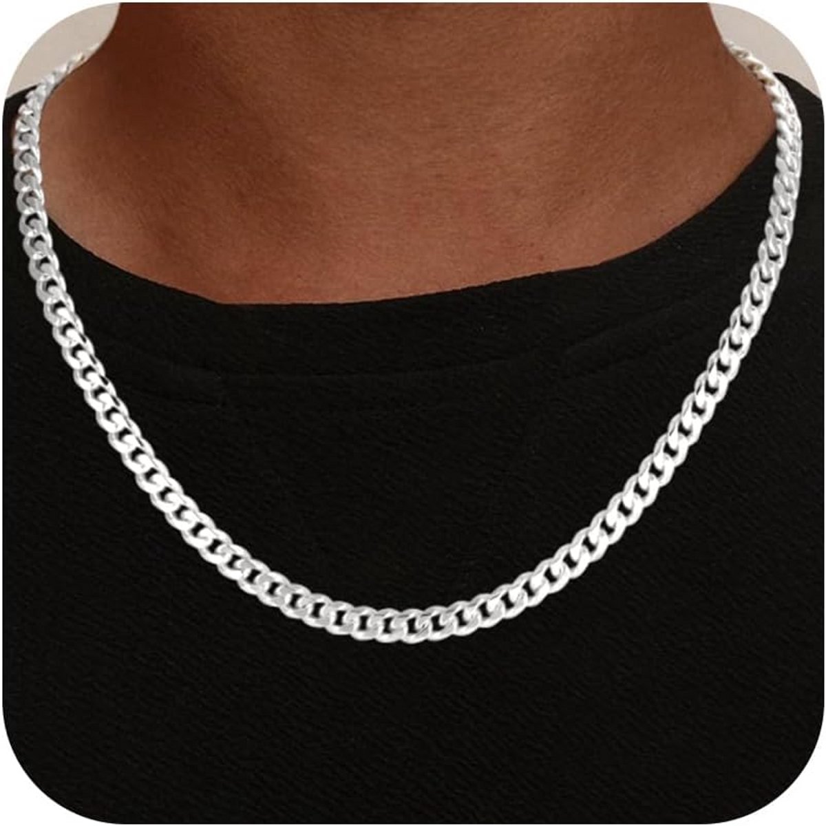 Cubaanse Schakelketting 925 Sterling Zilver - Dames en Heren - Diverse Breedtes en Lengtes
