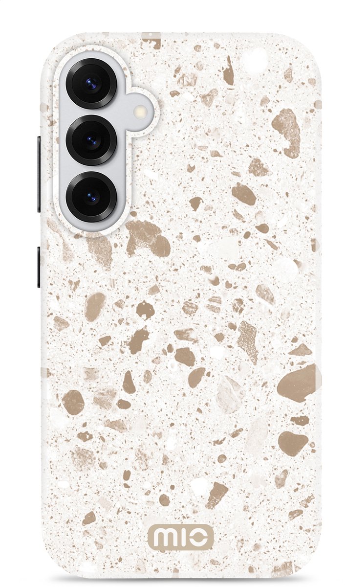 Mio by Mobilize Hoesje geschikt voor Samsung Galaxy S26 Plus MagSafe Telefoonhoesje Hardcase | Mio by Mobilize Backcover | Geschikt voor MagSafe | Geschikt voor Draadloos Opladen met Magnetische Ring | Geschikt voor MagSafe Case - Soft Terrazzo |