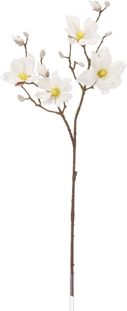 maxifleur Kunstplanten Magnolia Kunstbloem Tak Deluxe 100cm Creme