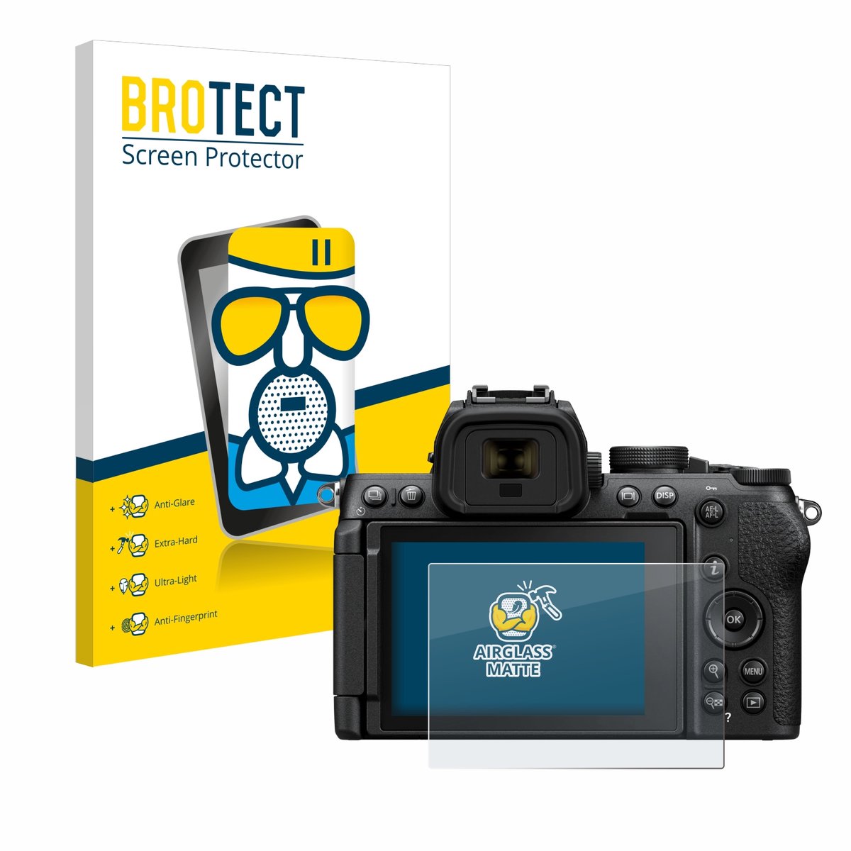 BROTECT - Screenprotector voor Nikon Z50 II - Folie Beschermfolie Beschermglas matte