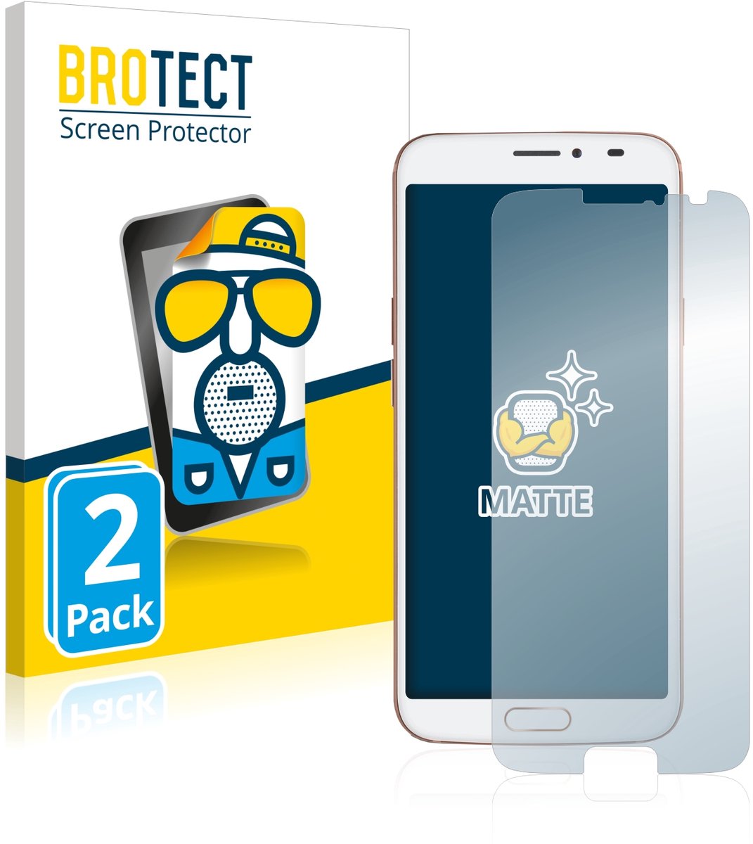BROTECT - Screenprotector voor Doro 8080 - Folie Beschermfolie matte 2 Stuks