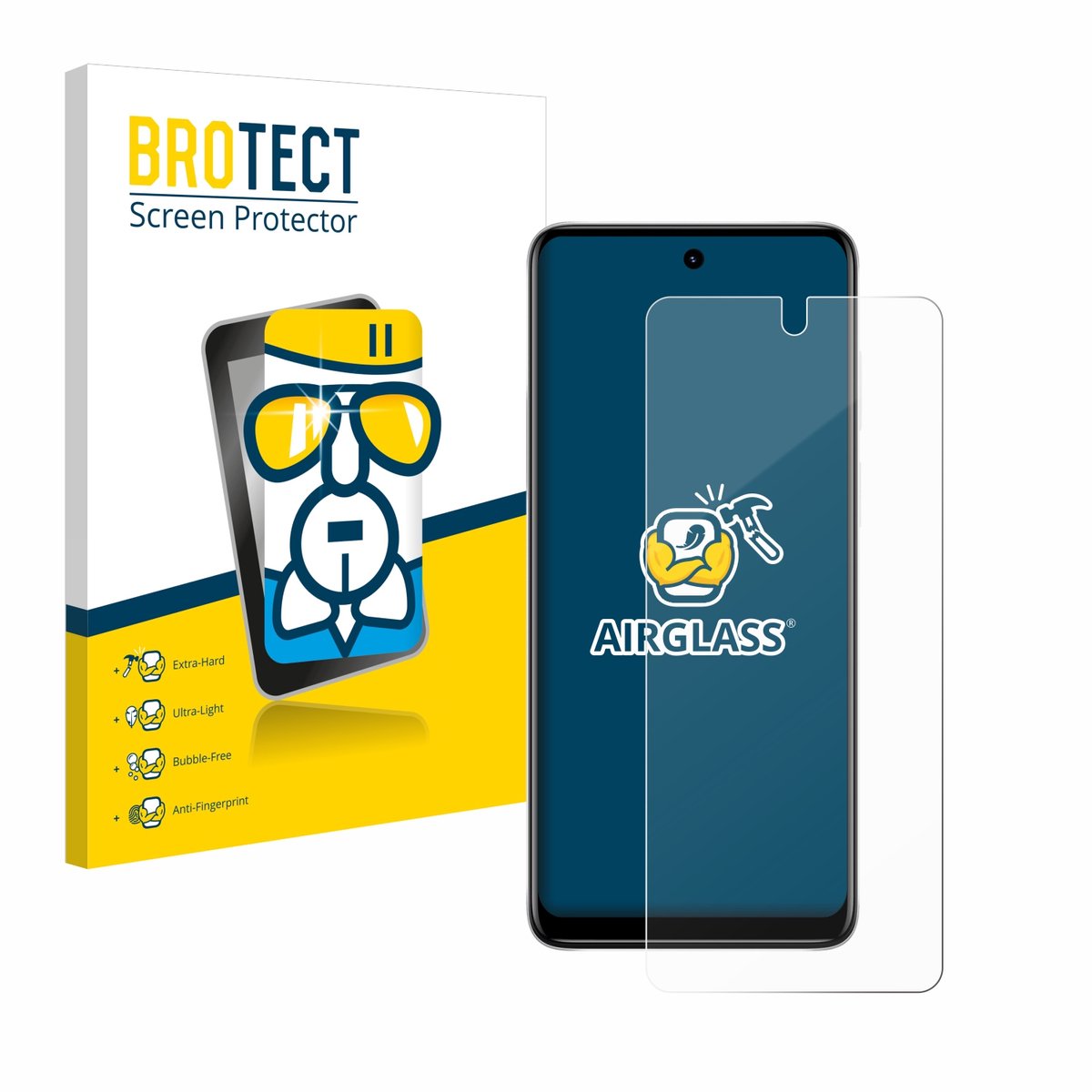 Screenprotector voor Motorola Moto E32s Beschermglas transparant