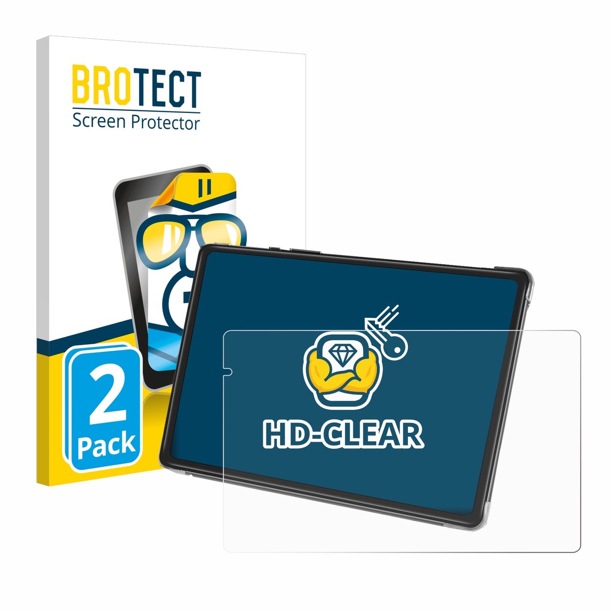 BROTECT - Screenprotector voor Yestel T13 - Folie Beschermfolie transparant 2 Stuks