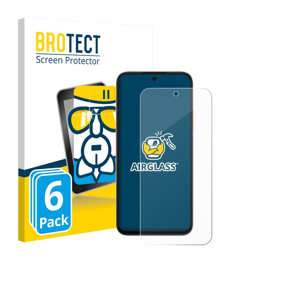 Screenprotector 6 Stuks voor Oppo A6c Beschermglas transparant