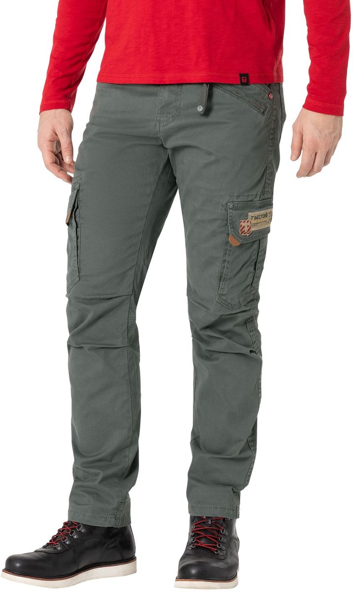 TIMEZONE Heren Cargo Broek regular/straight Grijs 34W / 36L Volwassenen