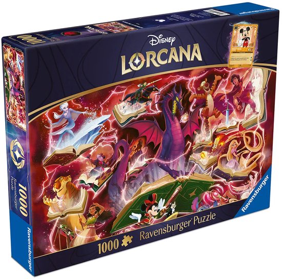 Ravensburger Disney Lorcana Jigsaw Puzzle Glimmers of the Realm: Ruby ...