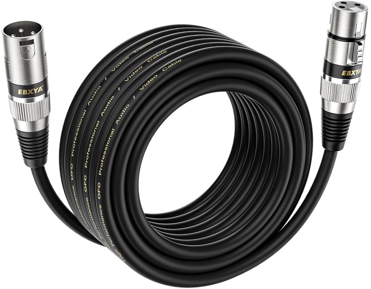 XLR Microfoonkabel 10 Meter - Symmetrische XLR Audiokabel Mannelijk naar Vrouwelijk