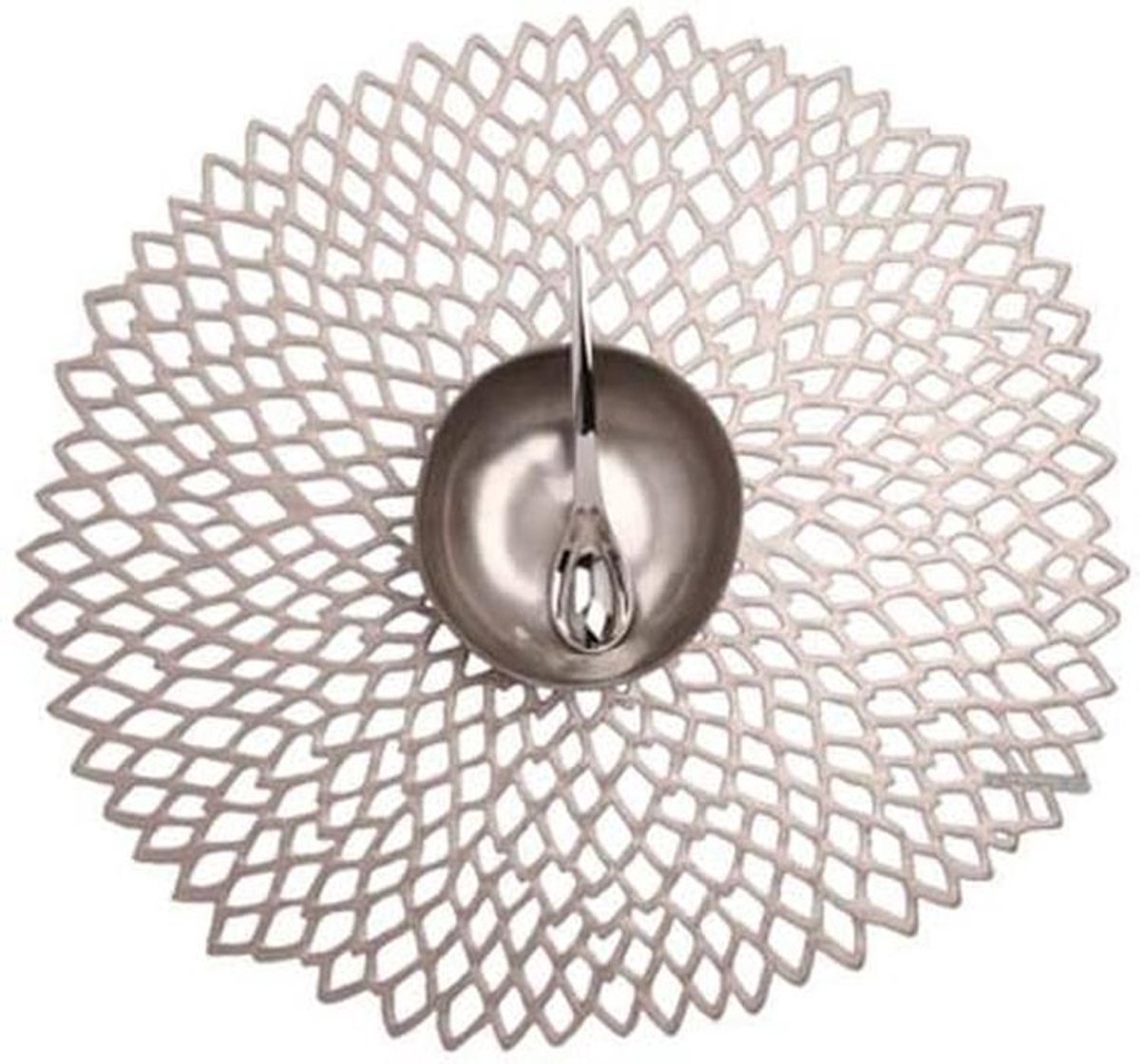 Ronde Placemat met Dahlia Patroon - Stijlvol Tafelkleed