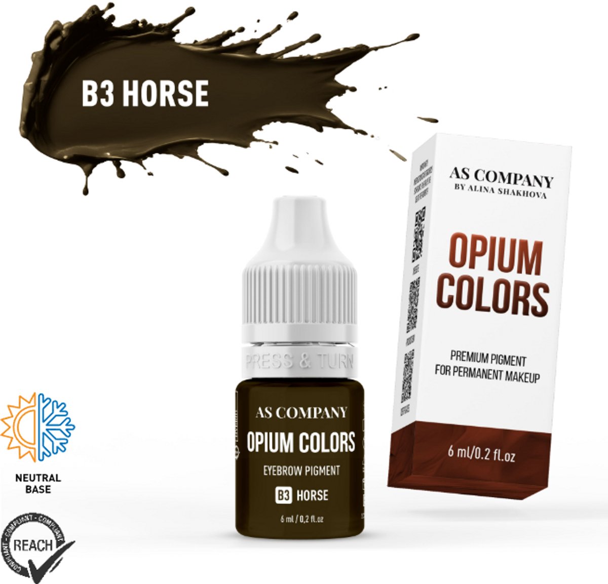 ASCompany Opium Colors B3 Horse 6 ml – Brow Pigment