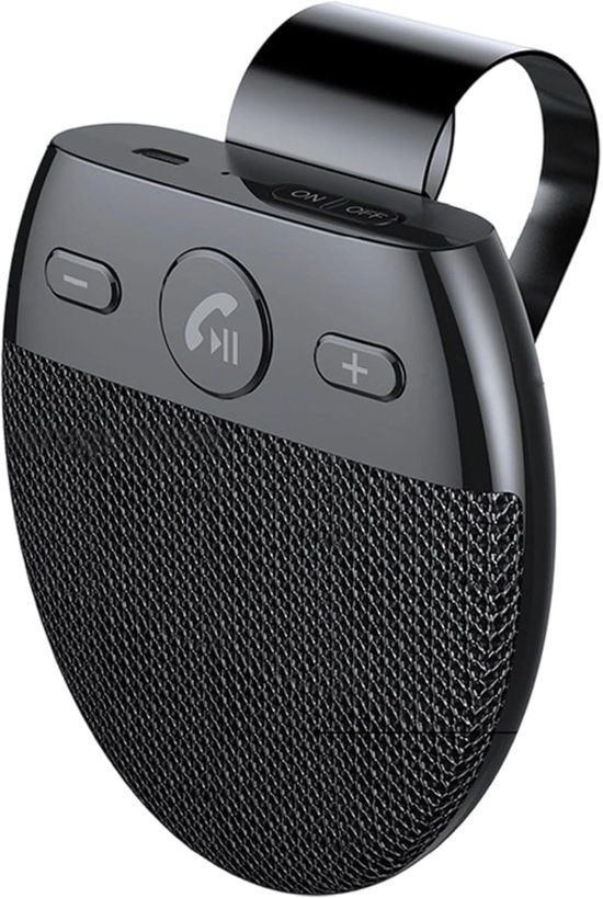 Draadloze Bluetooth Speaker Auto – Handsfree Bellen, Spraakassistent, USB-C Opladen, 10u Gesprekstijd