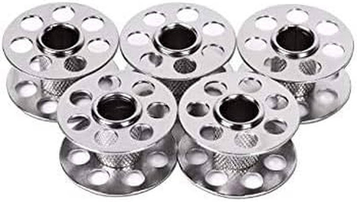 Set van 10 Metalen Spoelen voor Naaimachines - Compatibel met diverse modellen