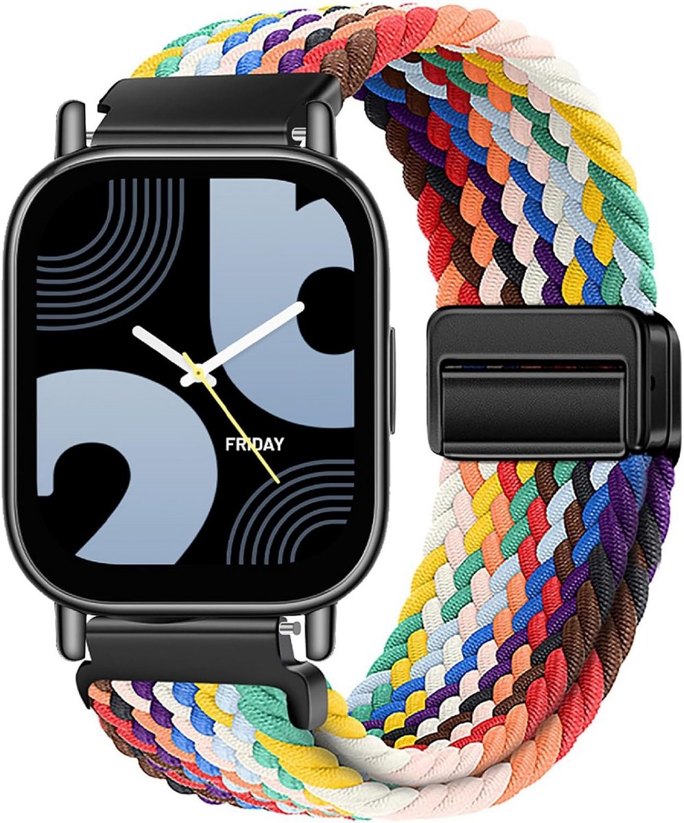 Magnetische Nylon Horlogeband voor Redmi Watch 5 Lite - Ademend & Comfortabel