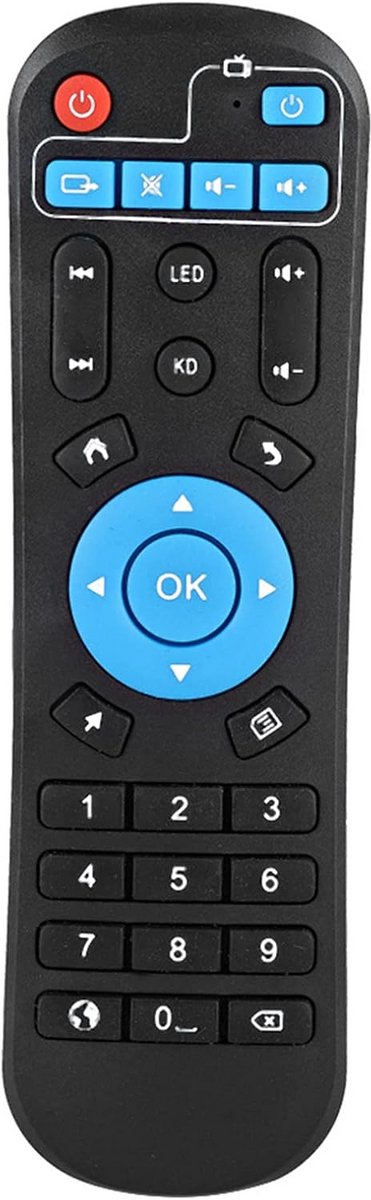 Universele Afstandsbediening Vervanging voor Android TV Box T95Z, T95U Pro, T95V en QBOX