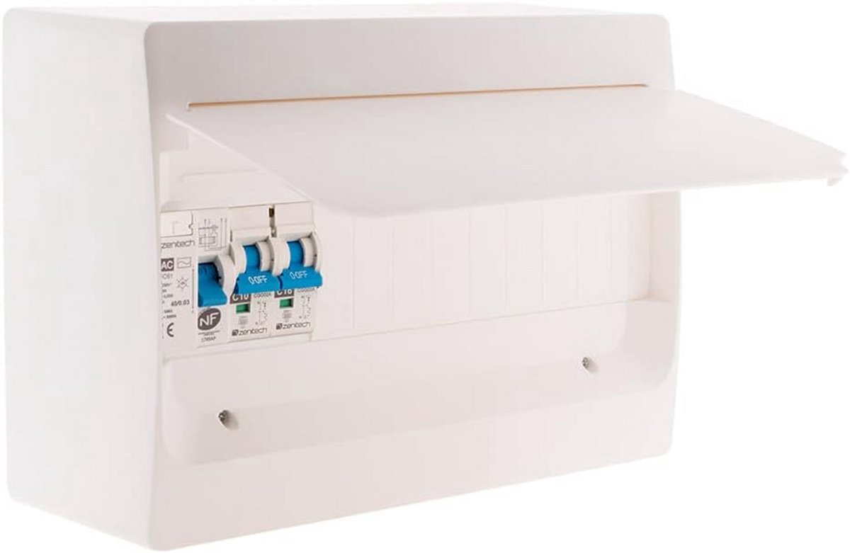Elektrische Groepenkast 1 Rij 13 Modules Voorgemonteerd Inclusief Installatiemateriaal