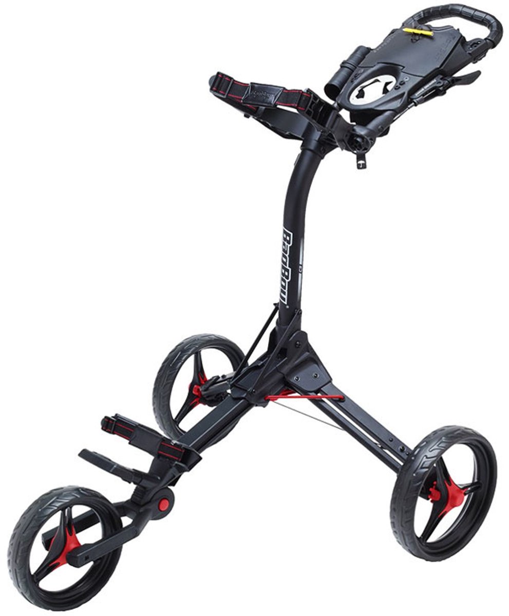 Bagboy Compact 3 Golftrolley - Mat Zwart/Rood