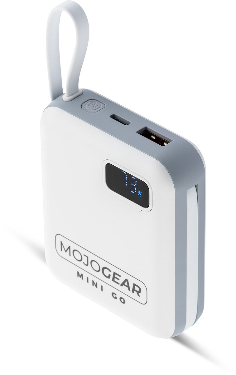 MOJOGEAR MINI GO Powerbank 10.000 mAh met Ingebouwde Kabels - afbeelding 2