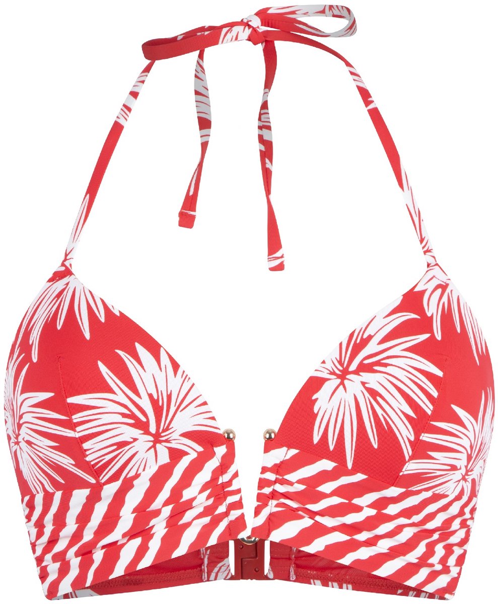 LingaDore Voorgevormde Triangel Bikini top Leaf stripe