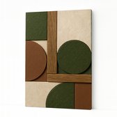 Geometrische vormen - Kunstobject - Canvas schilderij - 100x150 cm