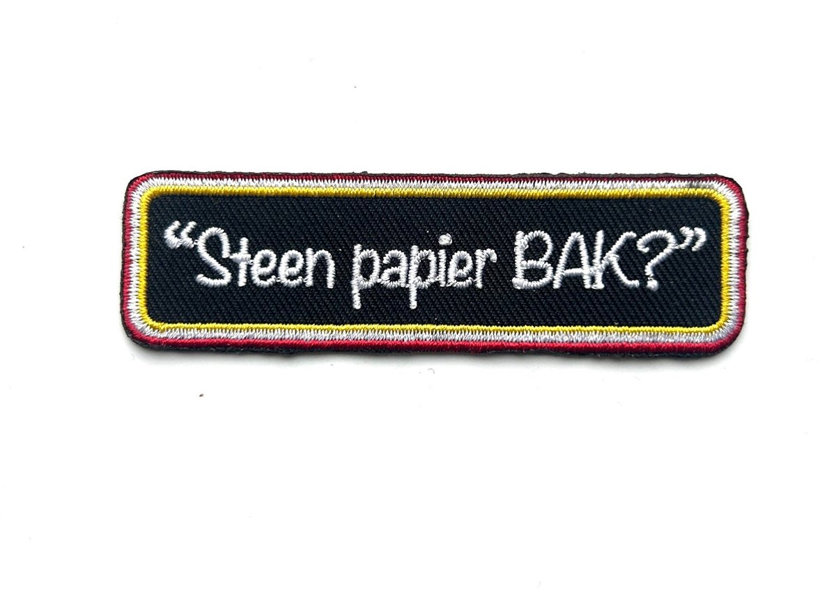 Oeteldesigns Oeteldonk embleem - Steen papier BAK