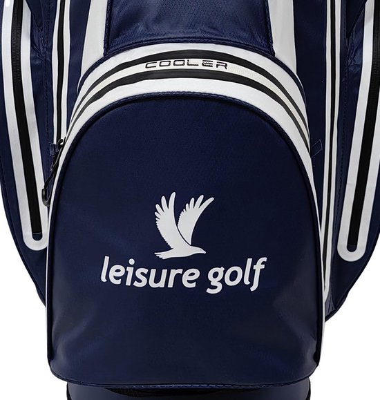 Waterdichte Golftas - Cartbag Organizer - Golfen - Volledig Waterdicht - 105cm Hoog - Blauw Wit — afbeelding 3
