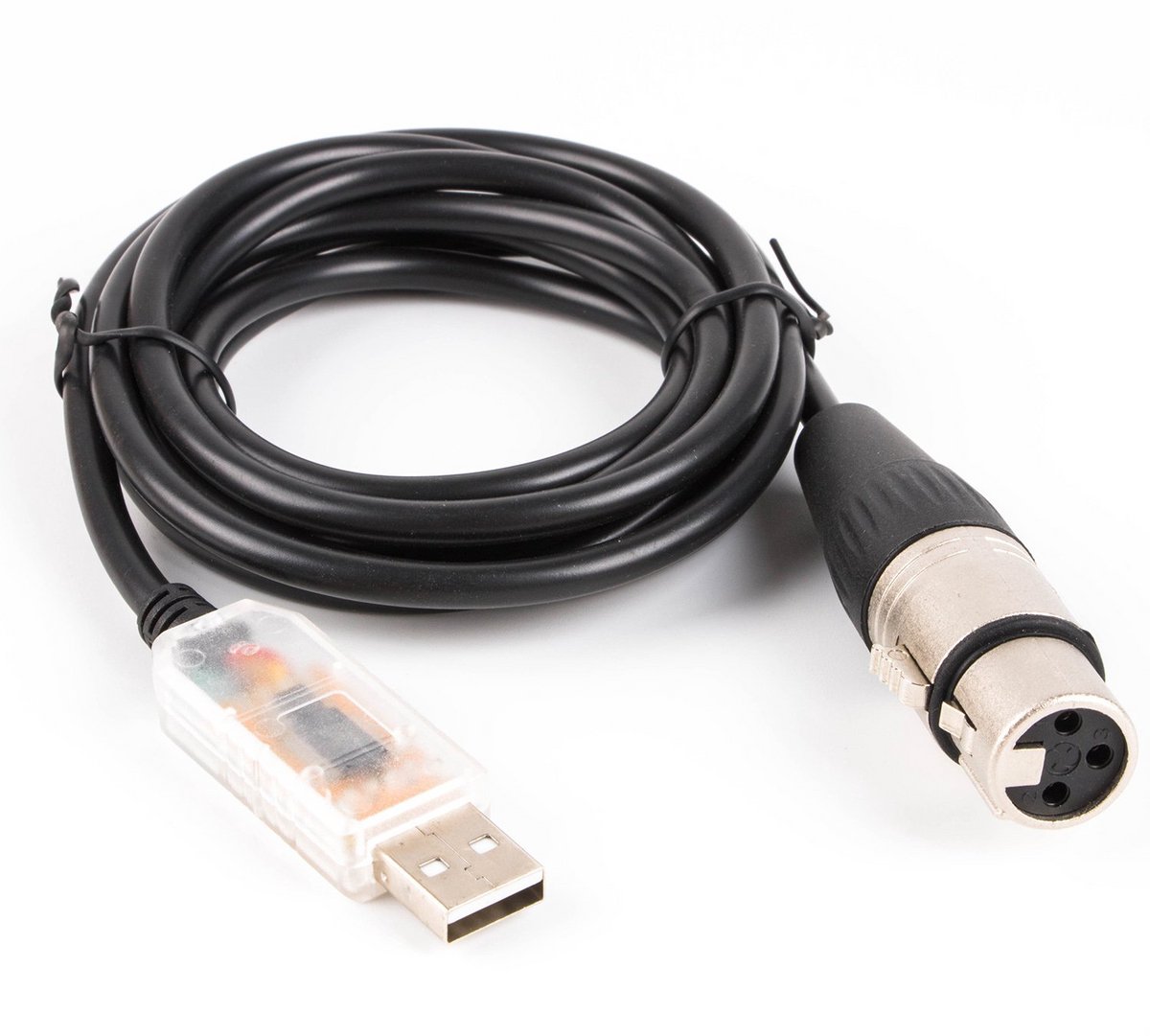 USB naar DMX512 Kabel RS485 Converter voor Podium Verlichting Controle - 5 Meter