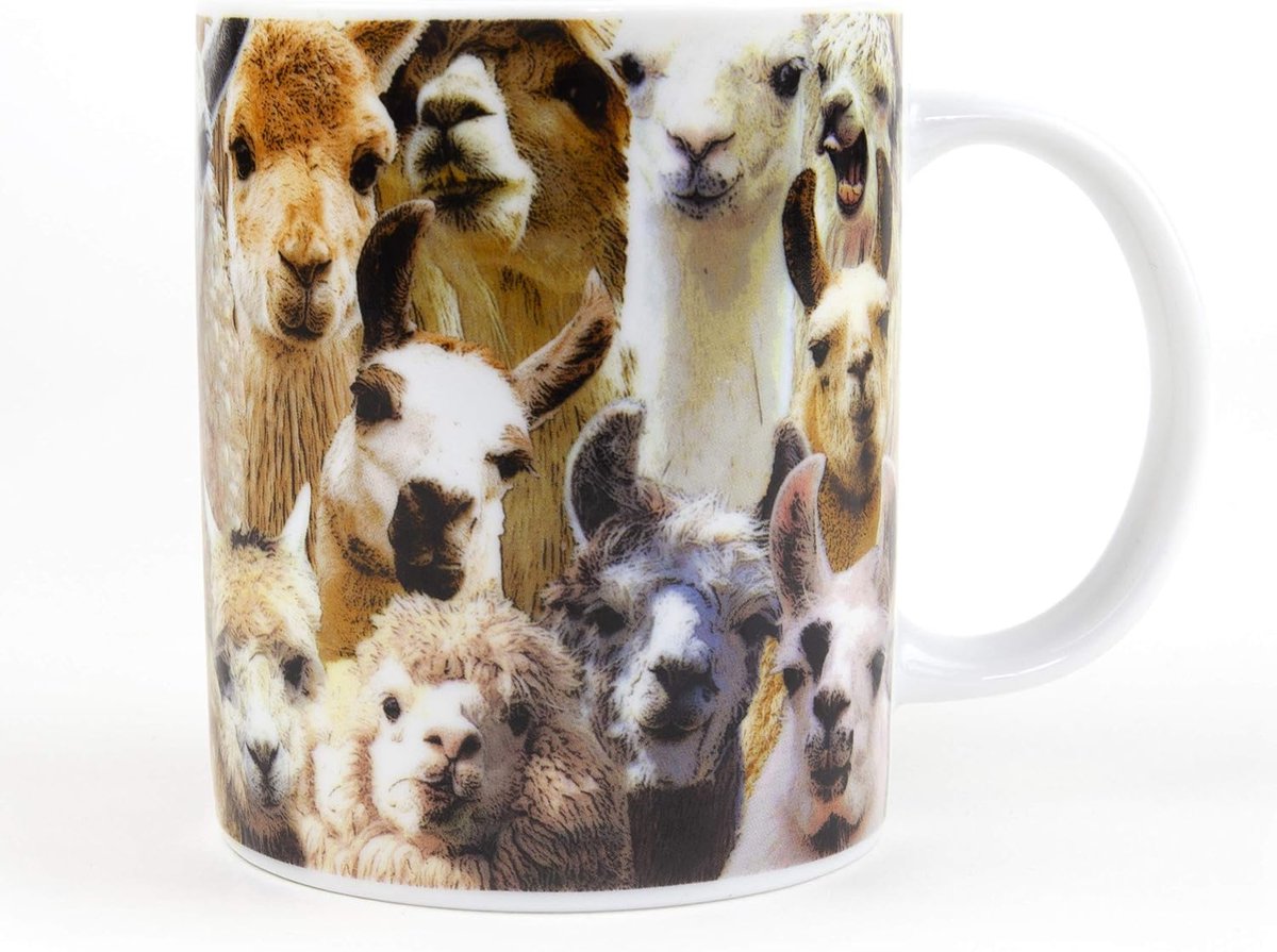 Leuk Lama Theemok - Koffiemok met Grappige Lama Print