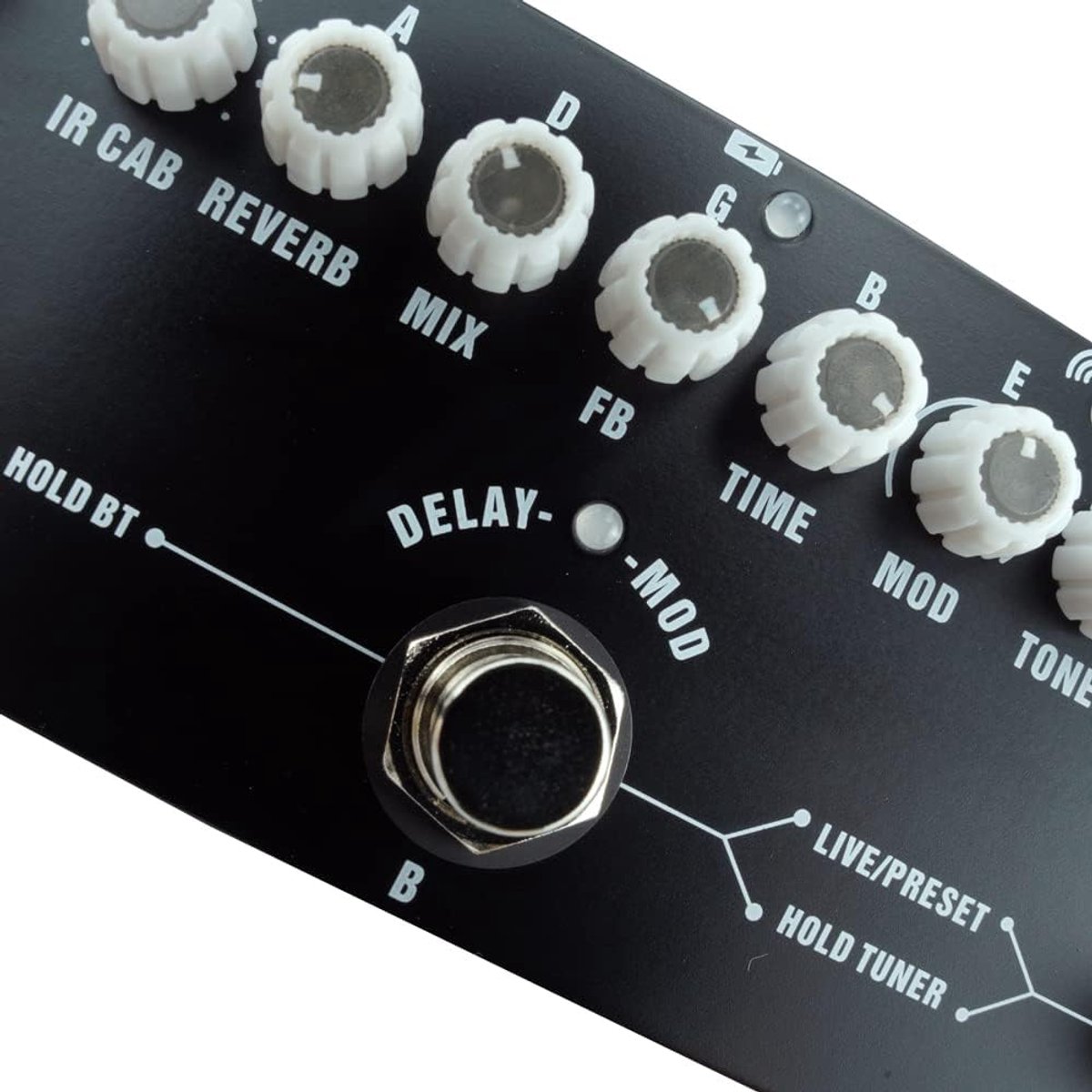 Draagbaar Gitaar Multieffectpedaal met Versterkersimulaties